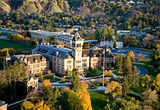 aerial, USU campus, Old Main